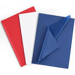 Bolsas de Regalo de Papel de Seda Rojo, Blanco y Azul, 115 Hojas, 14 x 20 Pulgadas, Papel de Envolver para el Día de la Bandera, Papel para Envolver Patriótico, Manualidades de Papel - Product Image 2