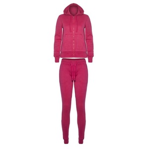 Wholesale Custom Embroidery Zipper Hoodie Tracksuits Set Casual Tracksuit Sweatsuit Women 2 Piece Set - Product Image 3