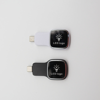 Led logo teléfono móvil memoria USB Micro USB 4GB 8GB 16GB 32GB 64GB tipo C unidad flash para teléfono