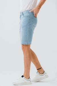 Loose Fit Straight Soft Breathable Men Denim Straight Anti Wrinkle Jeans Shorts Manufacturer Casual Street Wear Men Denim Shorts - Product Image 4