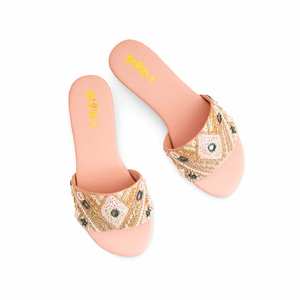 Pantoufles de sport fantaisie rose EC0216 confortables et élégantes - Product Image 1