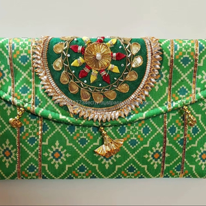 Sobres de Regalo Hechos a Mano en India, Ecológicos, con Trabajo de Gota Pati, Tela de Seda, para Fiestas y Eventos, Recuerdos de Boda, Regalos de Agradecimiento - Product Image 2