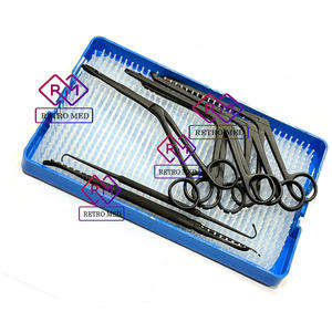 Juego de 10 instrumentos menores para cirugía endoscópica de senos paranasales, set quirúrgico ORL negro reutilizable con revestimiento, de MEDICAB INSTRUMENTS - Product Image 4