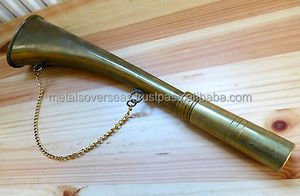 Silbato Náutico Vintage de Latón, Bocina Marina Antigua, Señal de Niebla para Barco, Sonido de Barco, Lote de Regalo Marítimo Cunningham - Product Image 2