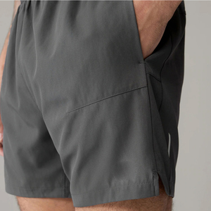 Shorts de sport pour hommes à taille élastique, légers, prix abordable, écologiques, unis, taille haute, pour la gym et la course à pied - Product Image 3