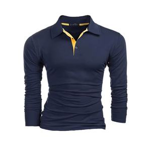Chemises à manches longues 100 % coton pour hommes, vente en gros, pour le golf, le sport, le travail d'équipe, décontractées, couleur unie rouge, sur mesure, respirantes et à séchage rapide - Product Image 5