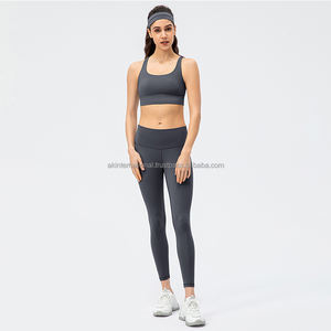 Ensemble de vêtements de sport OEM de haute qualité, soutien-gorge de sport push up, poche cachée, legging de yoga, ensemble de collants de yoga pour femmes - Product Image 1