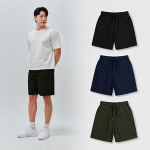 Shorts Deportivos para Hombre, 100% Poliéster Satinado, Color Sólido, Cintura Elástica, <span class=keywords><strong>Bolsillos</strong></span> Tipo Bermuda, Corte Medio, Secado Rápido, Transpirables - Product Image 1