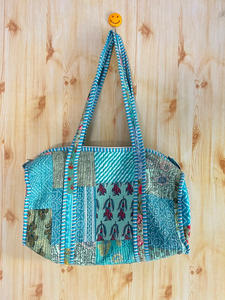 Wholesale Lightweight Open Solid Color <b>Patchwork</b> Quilted Tote <b>Bag</b> Large Capacity Cotton Shoulder Handbag for Women - Product Image 3