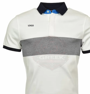 Chemise à col polo pour homme, matière confortable en mélange de coton, design de col classique, manches courtes, coupe régulière, t-shirt adapté - Product Image 6