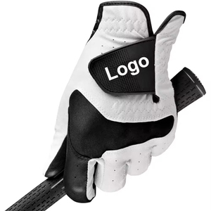 Gant de golf unisexe sur mesure de haute qualité, main droite, cuir véritable, antidérapant, fermeture auto-agrippante, gant de sport - Product Image 1