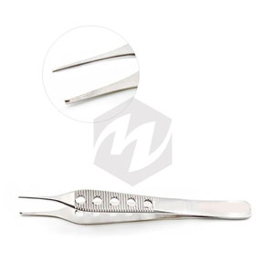 Pinzas Quirúrgicas Premium para Tejidos 1x2 Dientes, 4-3/4" 12.1cm, Pinza Ligera Fenestrada de Acero Inoxidable, Instrumentos Médicos - Product Image 2