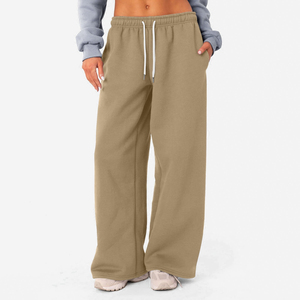 Pantalones Deportivos de Pierna Ancha y Cintura Alta para Mujer, Corte Holgado, Estilizadores, Rectos, para Otoño, Invierno y Deportes al Aire Libre - Product Image 2