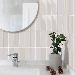 Nuevo Lanzamiento: Adhesivos de Pared Clásicos a Rayas Verde Oliva de 10x10 Pulgadas (10 Unidades) para Cocina, Dormitorio y Baño - Product Image 5