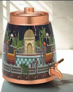 Stylish copper <b>water</b> dispenser Wine Dispenser <b>Barrel</b> with Lid and Spigot HANDMADE - Product Image 6