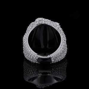 Iced Out Animal VVS Moissanite Diamond Sparkling 925 Sterling <b>Silver</b> Luxury Hip Hop <b>Men</b> Women Gift <b>Ring</b> - Product Image 5