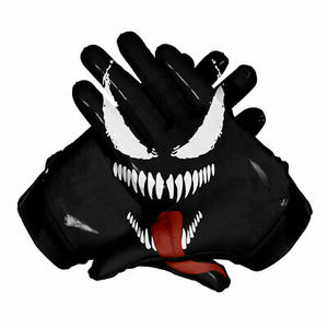 Gants de football américain personnalisés pour l'hiver, antidérapants, à doigts entiers, avec sangle de poignet réglable et poignées pour une utilisation unisexe - Product Image 3