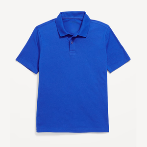 เสื้อโปโลนักเรียนผ้าปิเก้สีน้ำเงินเข้ม แห้งเร็ว สำหรับนักเรียน - Product Image 6