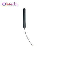 Antenne en caoutchouc 2,4 GHz 3dBi de qualité supérieure, vente chaude, avec câble de 1,13 mm (L-10CM) + connecteur UFL ETEILY, fabriquée en Inde