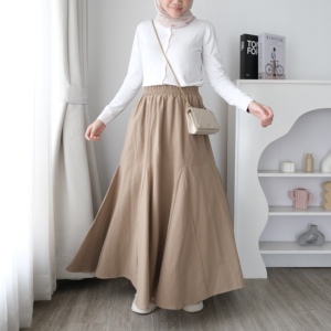 Women's Linen <b>Skirt</b> with Jumbo Size Premium Comfort by ByMeldev Angel - Product Image 3