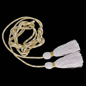 Cordons de ceinture faits main de haute qualité, personnalisables en gros (OEM), avec pompons de couleurs et tailles sur mesure - Product Image 1