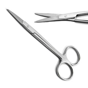 Juego de 2 Tijeras Quirúrgicas Dentales Manuales de Acero Inoxidable, Rectas y Curvas, para Disección de Tejidos, Sutura de Encías - Product Image 4