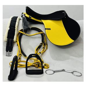 Juego de silla de montar completa a juego con estado de resistencia de caballo sintético más vendido Precio más bajo disponible en la India - Product Image 2