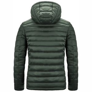 Blouson matelassé unisexe à capuche, coupe standard, imperméable et coupe-vent, pour le printemps, idéal pour les activités de plein air et le quotidien, avec broderie - Product Image 3