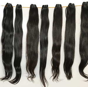 Extensions de Cheveux Humains Vierges Non Traités Remy 100% Alignés dans le Sens de la Cuticule, Couleur Noire, Texture Kinky Straight, Cheveux Naturels de Temple - Product Image 3