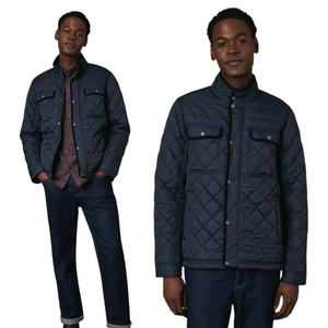 Latest Men's Quilted Puffer <b>Jacket</b> Men Outdoor Clothing <b>Warm</b> Padded Winter Coat Fashion Streetwear Custom Printing Private Label - Product Image 1