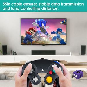 คอนโทรลเลอร์เกมแบบมีสายสำหรับ Nintendo Wii รองรับการใช้งานกับ Gamecube - Product Image 6