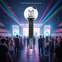 Porte-clés officiel BTS Light Stick SE-bts Premium avec mousqueton et porte-clés promotionnel