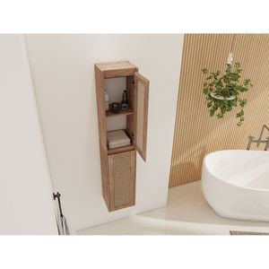 24-Inch Soft Close Doors Bathroom Side Cabinet with <b>Float</b> Mounting Design KD Packing Bathroom Shelves - Product Image 6