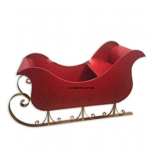 Decoración Navideña de Estilo Moderno, Caja de Hierro y Madera con Diseño de Papá Noel en Trineo, Ideal para Regalos Navideños al Mejor Precio - Product Image 3
