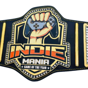 เข็มขัดแชมป์เกมแห่งปี Indie Mania สายหนังคุณภาพสูง ดีไซน์สำหรับเกมเมอร์ พร้อมแผ่นตัวอักษร 'CHAMP' ขนาดใหญ่ สำหรับนักสะสม - Product Image 6