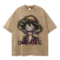 32 Estilos de Camisetas de Manga Corta de Anime Unisex de Buena Calidad, Tejidas, con Personajes de Monkey D. Luffy, Roronoa Zoro, Sanji, Saber, Ace, para Cosplay