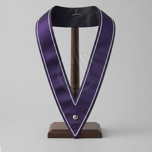 Collier maçonnique en soie de qualité supérieure, léger, confortable, au style épuré, personnalisable pour les événements formels, les cérémonies et les cadeaux - Product Image 5