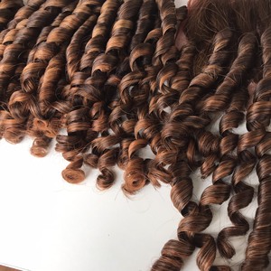 Natural Black Virgin Pixie Curly Super Double Drawn Raw Vietnamita Pelucas de cabello para mujeres negras Extensiones de cabello humano - Product Image 3