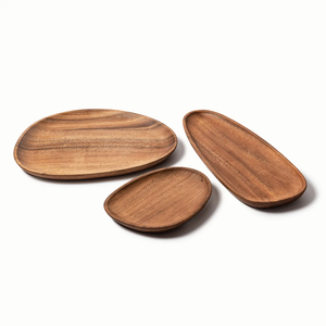 Ensemble d'assiettes de mariage en bois au meilleur prix, de bonne qualité, style moderne, pour tables à dîner - Product Image 6