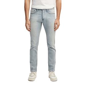 กางเกงยีนส์เดนิมผู้ชายคุณภาพสูงขายส่ง เอวกลาง สีฟ้าอ่อน สไตล์ลำลอง ทรงเข้ารูป ระบายอากาศได้ดี - Product Image 1