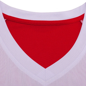 Conjunto de Uniforme de Baloncesto Ligero sin Mangas Rojo y Blanco para Adultos, Transpirable, 100% Poliéster, Ropa Deportiva Unisex - Product Image 4