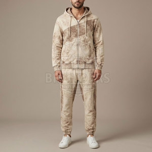 Conjunto Deportivo para Hombre con Estilo, Chaqueta con Capucha y Cierre Completo, Pantalones Jogger a Juego, Ropa Casual Moderna de Estilo Urbano - Product Image 2