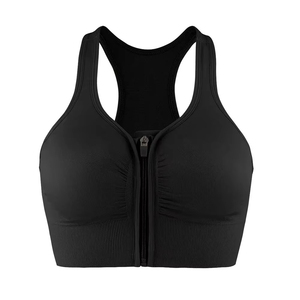 Soutien-gorge de sport respirant à maintien élevé pour femme, bretelles croisées, idéal pour le yoga, le fitness et l'entraînement, logo avant, excellent rapport qualité-prix - Product Image 5