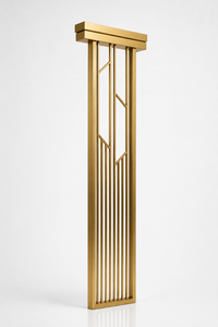 Modern Gold Metal Decorative Partition Panel Geometric Room Divider <b>Screen</b> for Luxury Home Office Balustrades Interior Design - Product Image 2