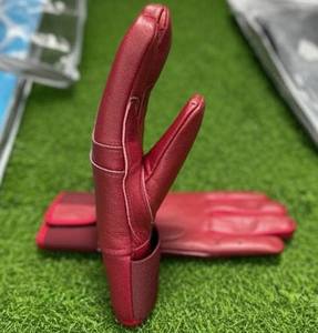 Gants de frappe de baseball professionnels colorés 2026, très demandés, paume 100 % cuir de vachette, logo personnalisé, fermeture auto-agrippante, durables - Product Image 2