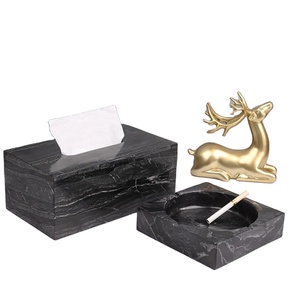 Cendrier en marbre classique fait main de qualité supérieure, sans fumée, écologique, élégant et poli pour la voiture, la maison et le bureau - Product Image 5