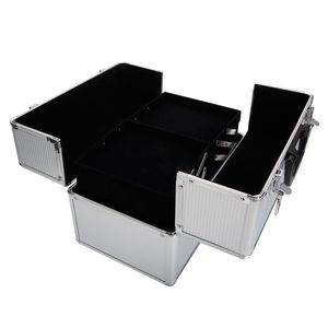 Scatola Portatile in Alluminio Bianco per Trucchi con Chiavi, Organizer per Cosmetici - Product Image 6