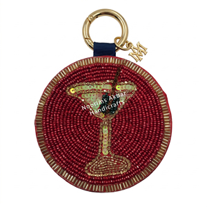 Wholesale Bulk OEM Beaded Lemon Slice Key <b>Ring</b> Custom Seed Bead Citrus Fruit Charm Manufacturer Handbag Pendant Supplier - Product Image 4