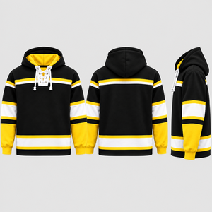 Nouvelle Arrivée - Sweat à Capuche de Hockey en Twill Respirant de Haute Qualité avec Broderie Personnalisée - Taille <span class=keywords><strong>Plus</strong></span> pour l'Hiver et le Hockey sur Glace - Product Image 1