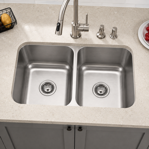 Évier de cuisine en acier inoxydable SS304 de qualité supérieure, grand modèle à cuve unique, design sous plan, vente en gros par fabricant vietnamien - Product Image 5